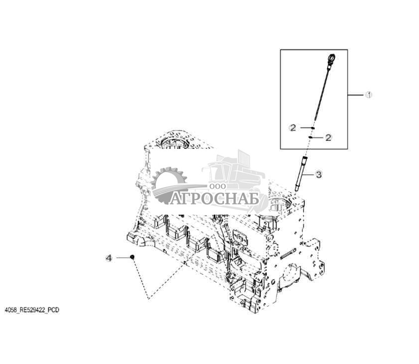 4058 Щуп для измерения уровня масла 